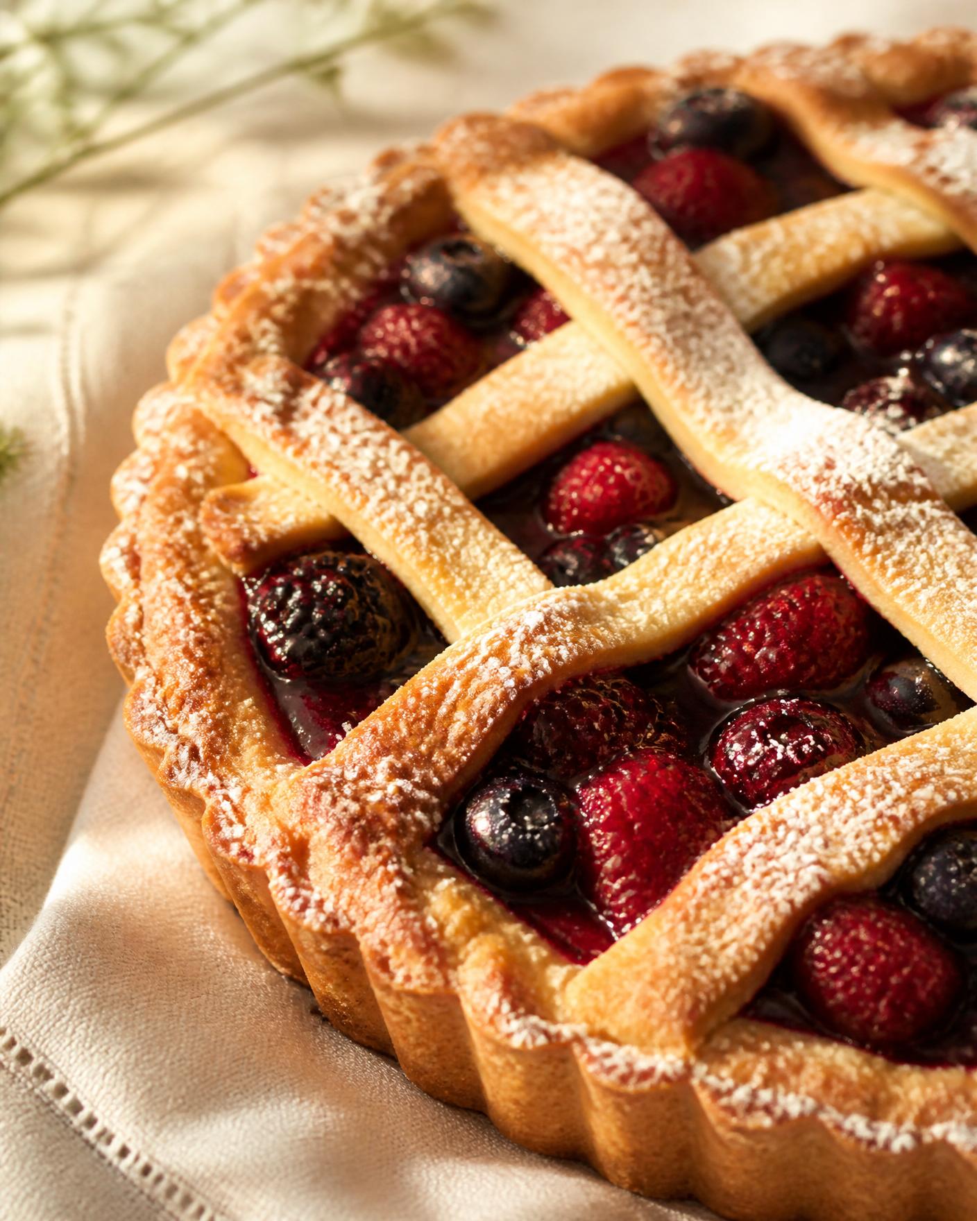 Crostata ai frutti di bosco.